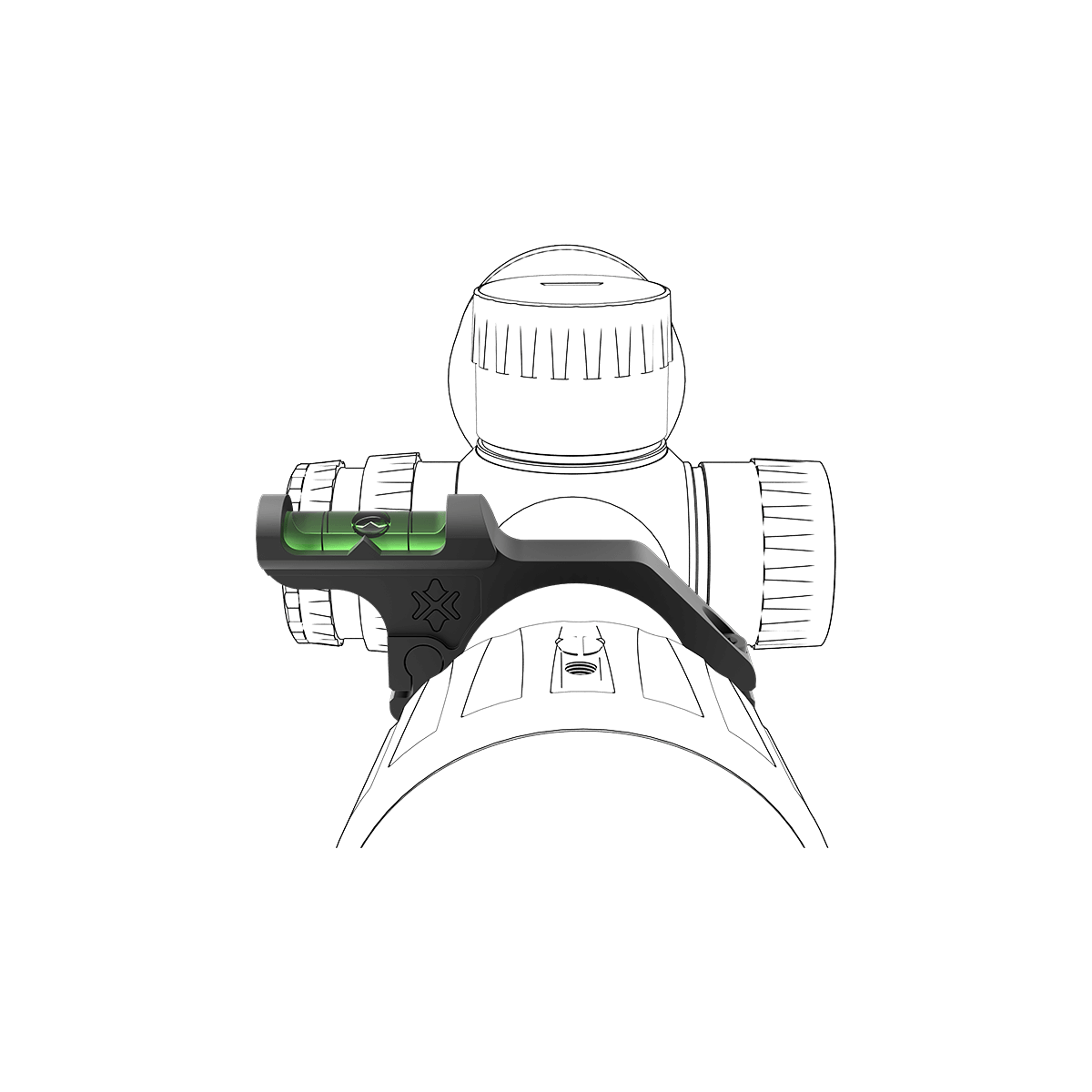 30 mm offset vaterpass for riflesikte