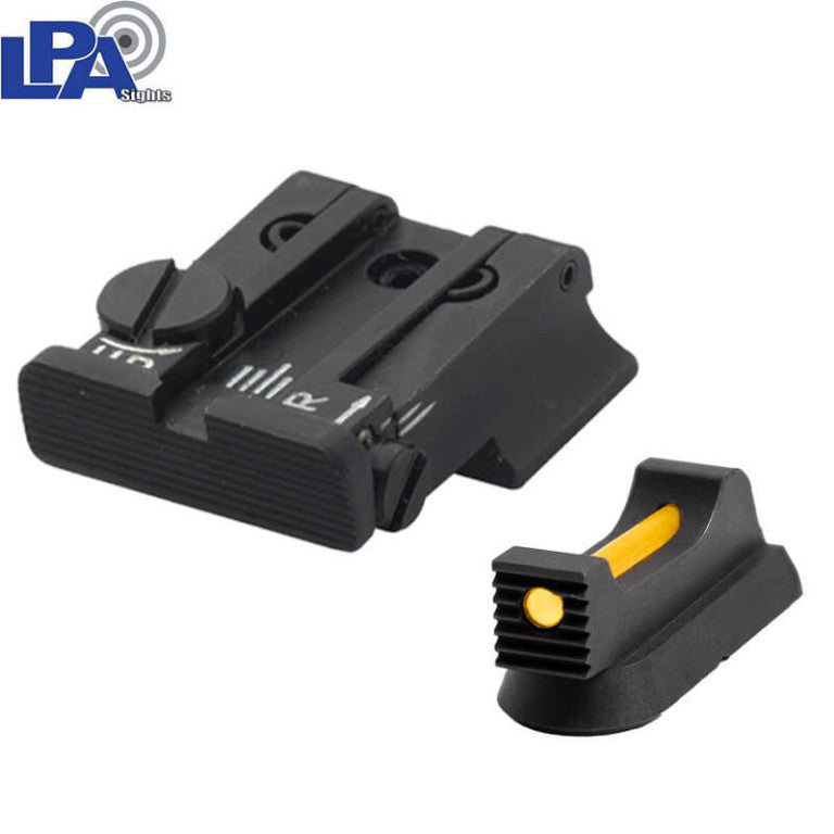 CZ 75B, CZ P-01, CZ 75 SP-01 adjustable sight set with fiber optics | LPA