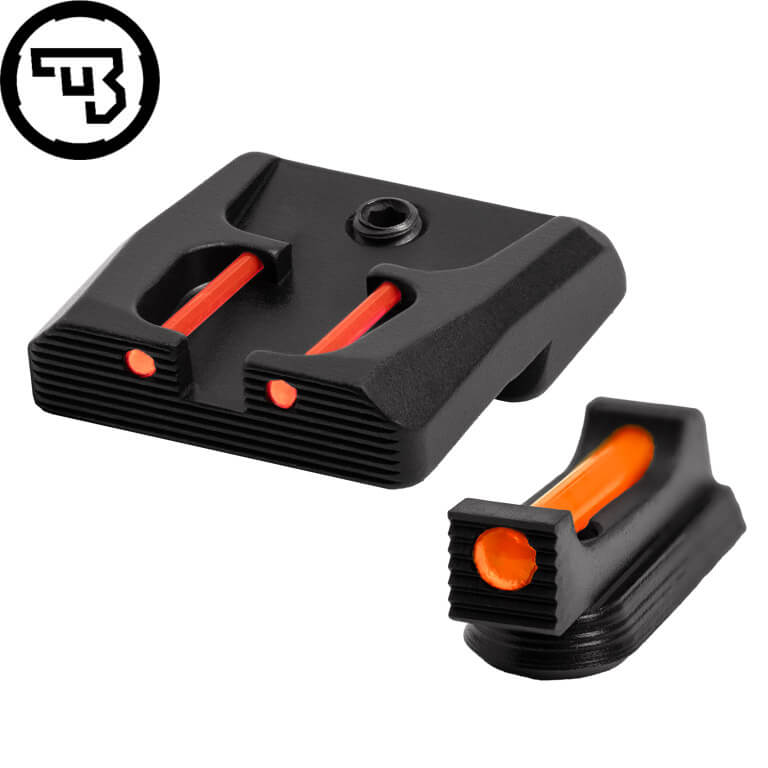 CZ P-07, CZ P-09 fast siktesett med fiberoptikk | type B