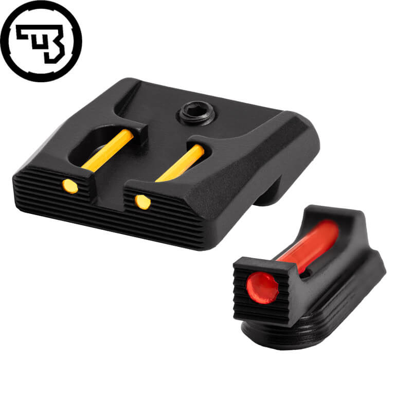 CZ P-07, CZ P-09 fast siktesett med fiberoptikk | type B