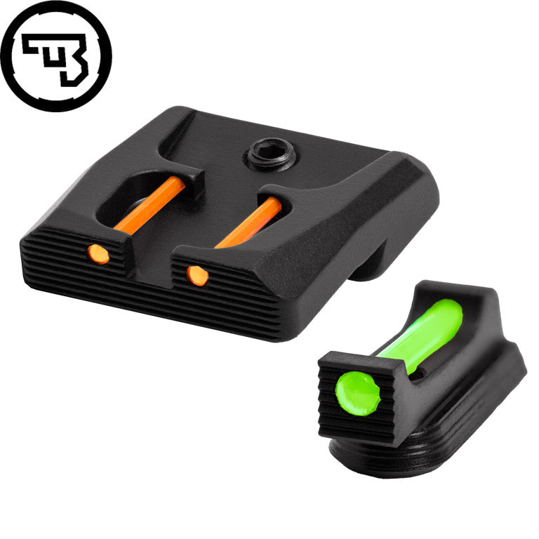 CZ P-07, CZ P-09 fast siktesett med fiberoptikk | type B