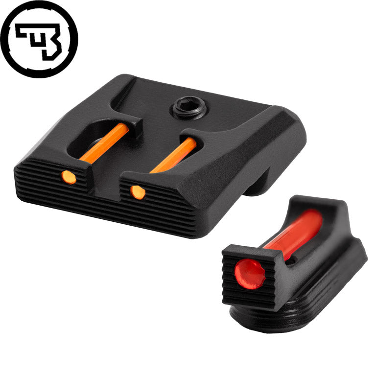 CZ P-07, CZ P-09 fast siktesett med fiberoptikk | type B