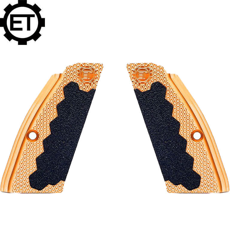 CZ 75B & SP-01, CZ TS 2, CZ Shadow 2 messing ET korte grepplater