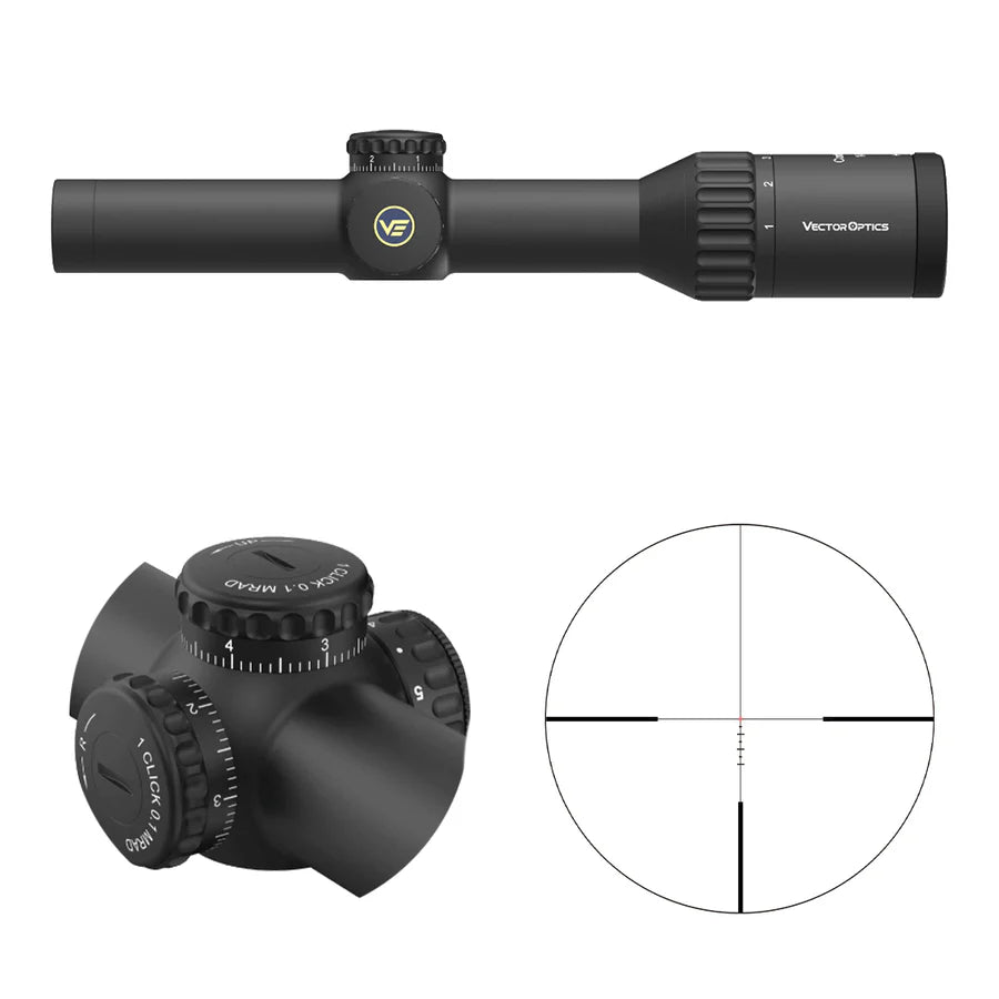Vector Optics Continental x6 1-6x24 kikkertsikte