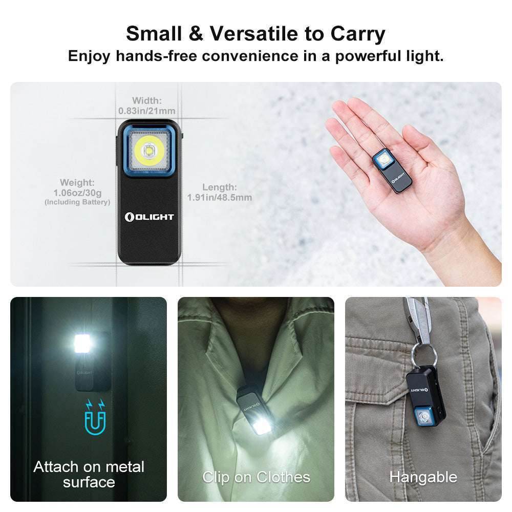 Olight Oclip | oppladbar EDC klipslykt | 300 lm