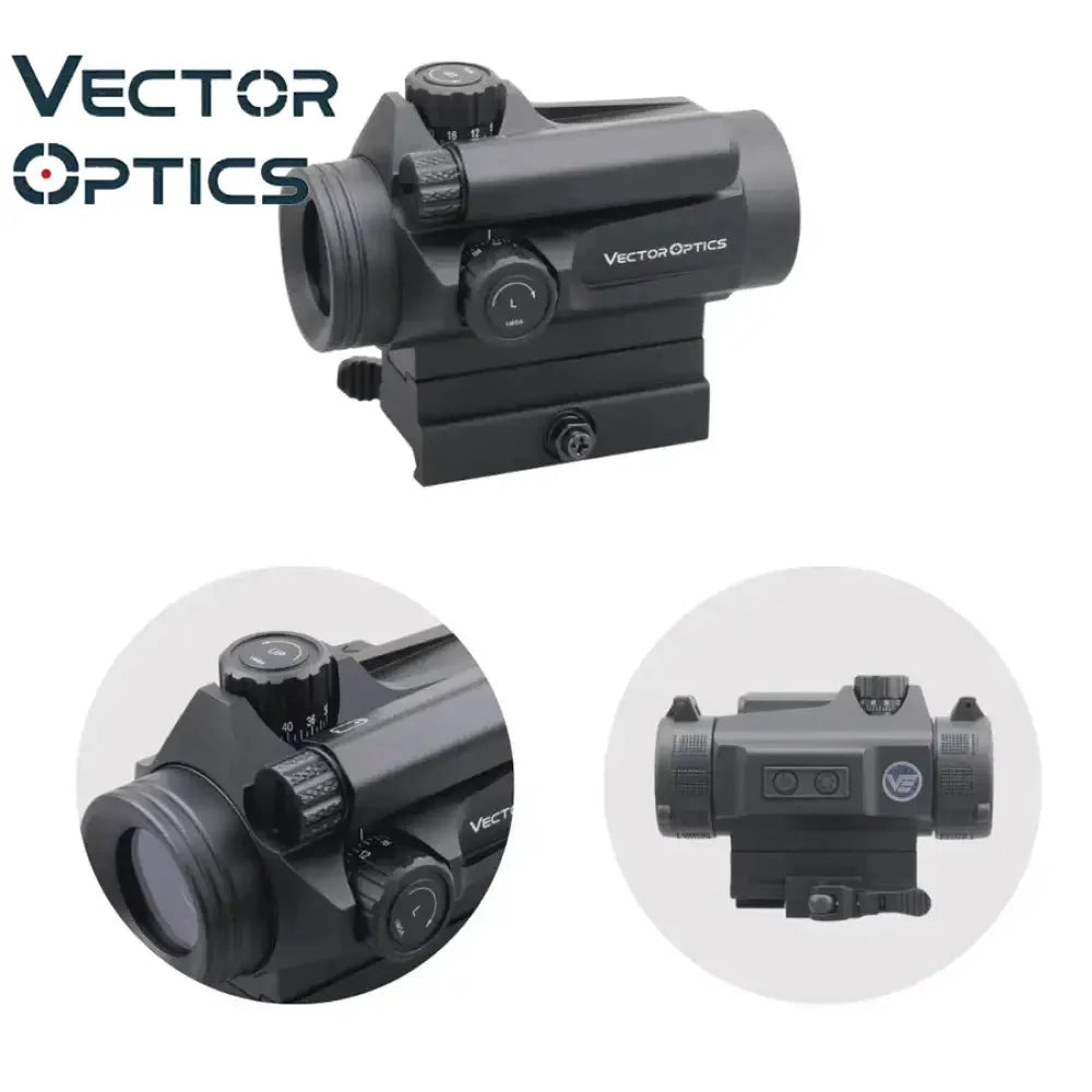 Vector Optics Nautilus 1x30 kikkertsikte dobbel retikkel rødpunktsikte Vector Optics