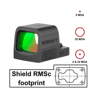 Rødpunktsikter med direkte passform for CZ P-09C Nocturne