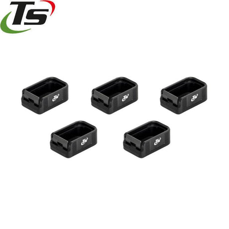 CZ Shadow 2, CZ 75 & SP-01 alu magasinbunnplate TS - sett med 5 stk | +2 skudd