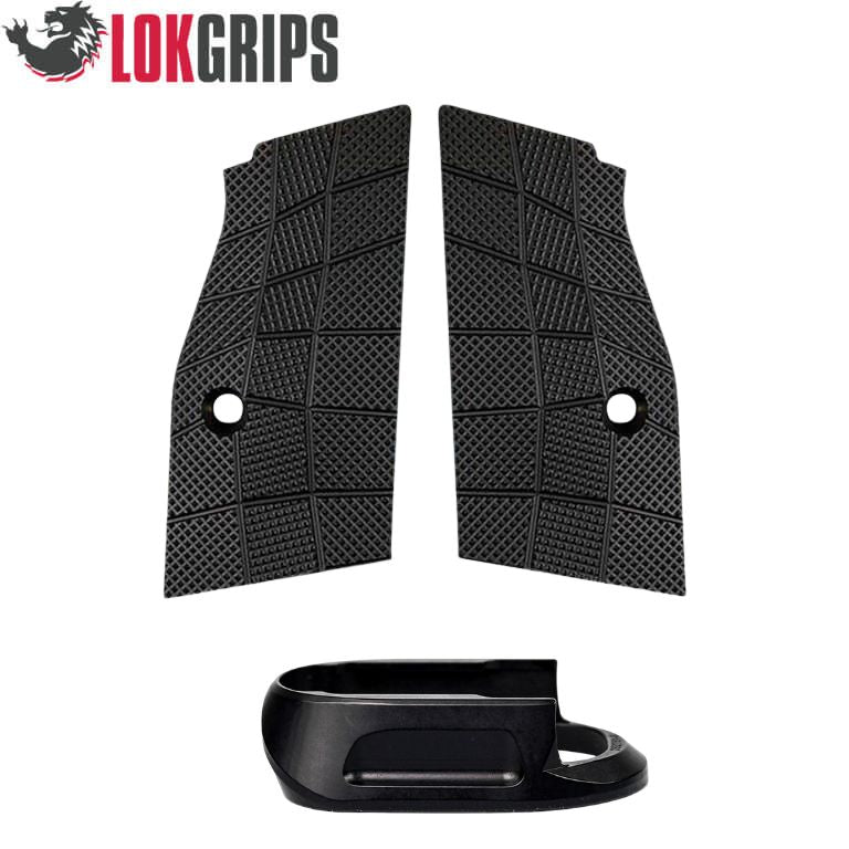 CZ Shadow 2 Compact & Carry korte alu grepplater & alu magasinbrønn | Gridlok_svart