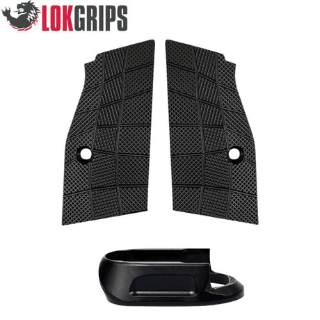 CZ Shadow 2 Compact & Carry korte alu grepplater & alu magasinbrønn | Gridlok_svart