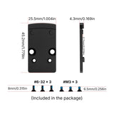 Footprint adapter | fra Trijicon RMR til Shield RMSc & K-series footprint