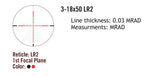 Sightmark Presidio 3-18x50 LR2 FFP riflekikkert