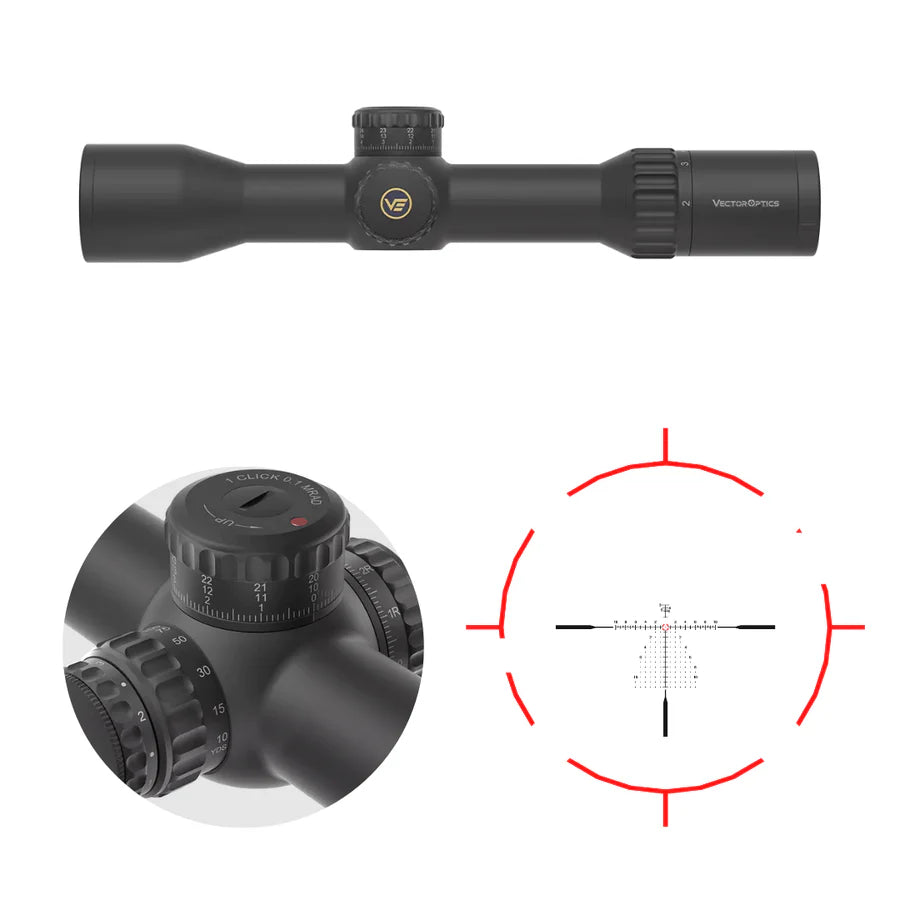 Vector Optics Continental x6 2-12x44 RAR kikkertsikte