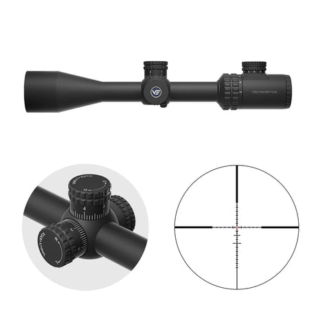 Vector Optics Hugo 3-12x40i fibertrådkors riflesikte
