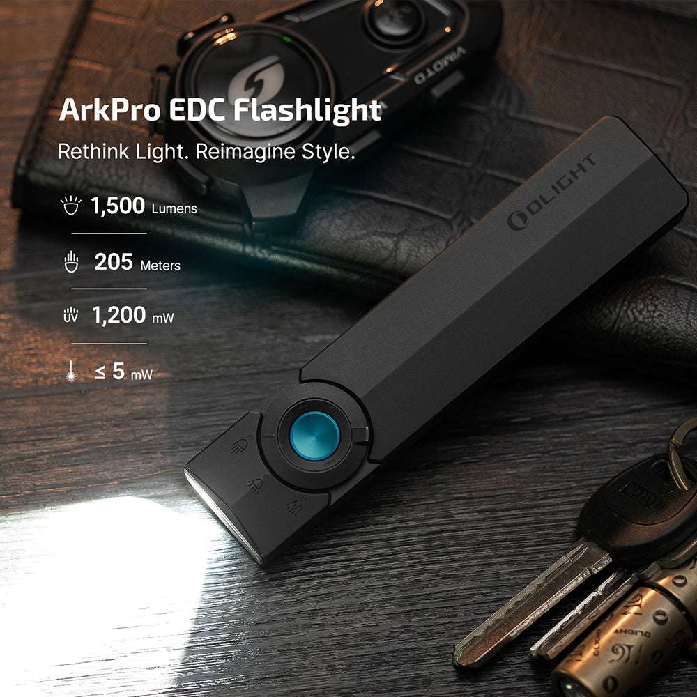 Olight ArkPro | flat 4-i-1 EDC lykt | 1.500 lm