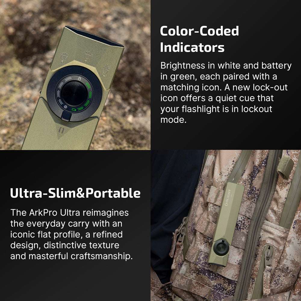 Olight ArkPro Ultra | flat 4-in-1 EDC lykt | 1.700 lm