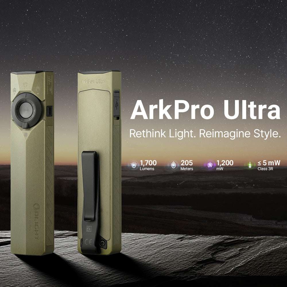Olight ArkPro Ultra | flat 4-in-1 EDC lykt | 1.700 lm