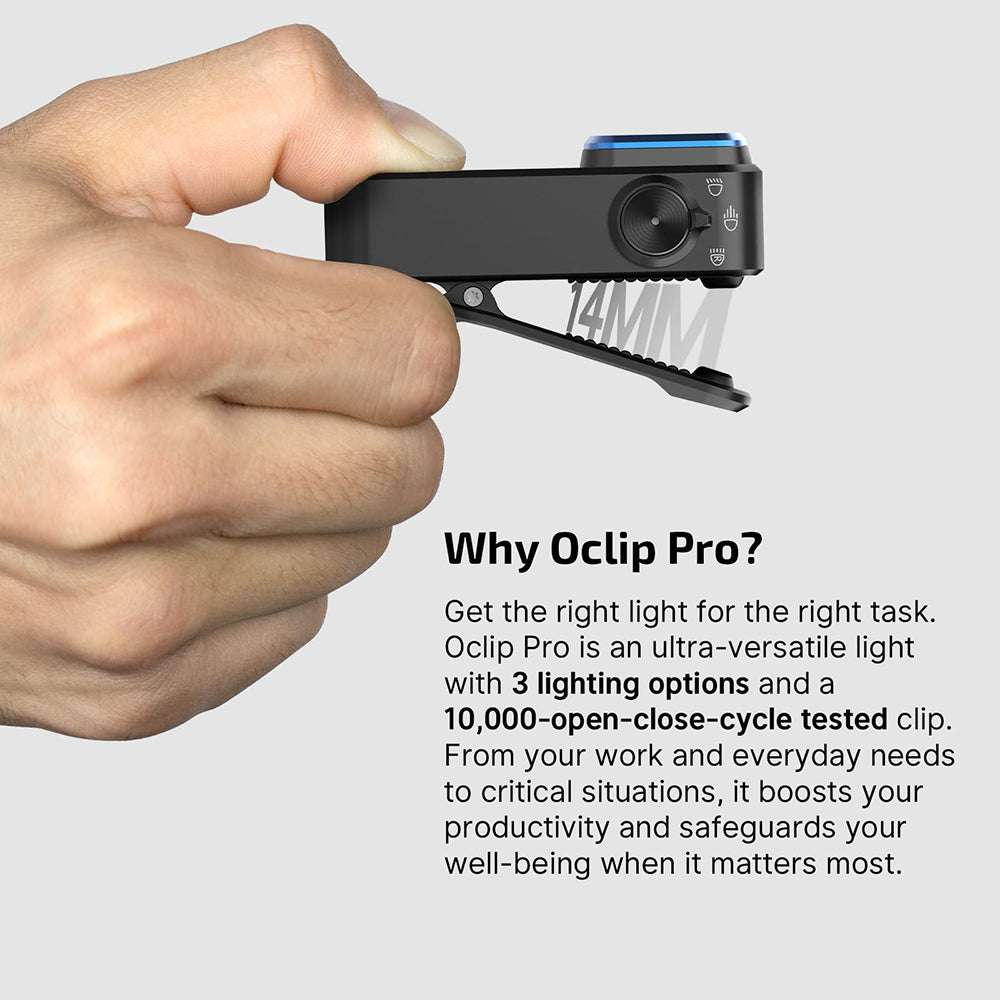 Olight Oclip Pro | multifunksjonell clip lykt | 500 lm