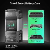 Olight Ostation 2 Pro | smart AA/AAA batterilader | 3-in-1