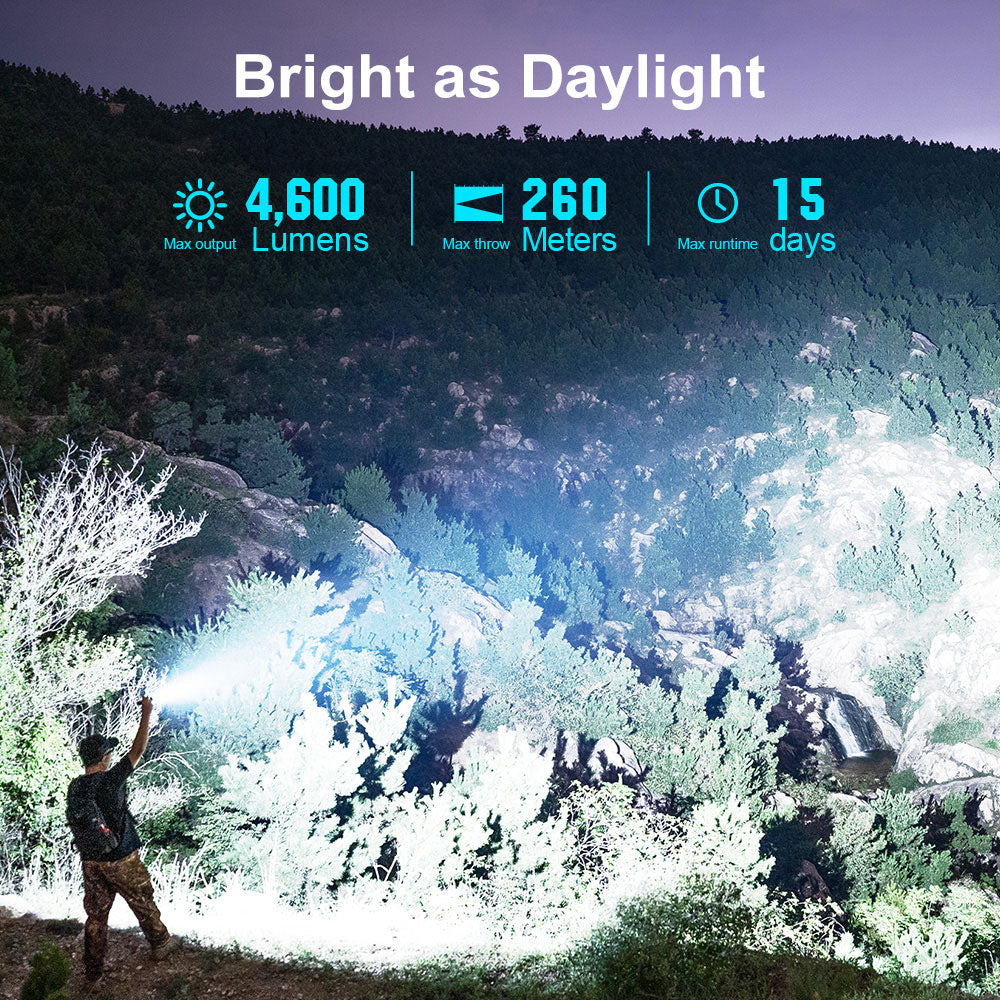 Olight Seeker 4 Pro | kraftig lykt | 4.600 lm