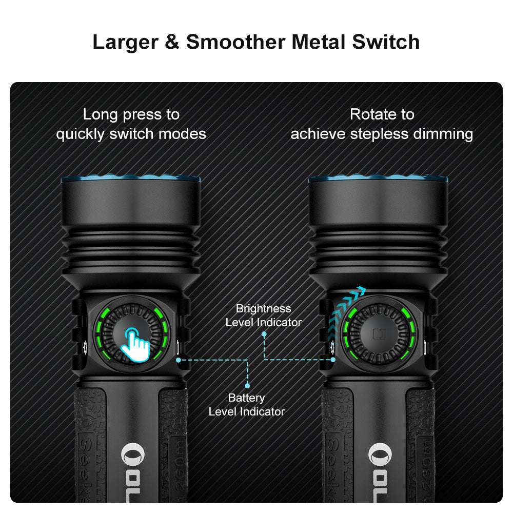 Olight Seeker 4 Pro | kraftig lykt | 4.600 lm