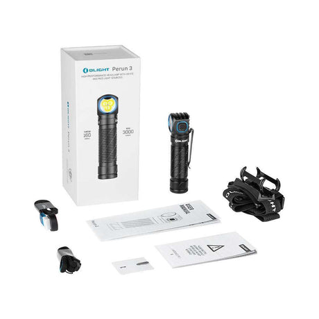 Olight Perun 3 | oppladbar hodelykt | 3.000 lm