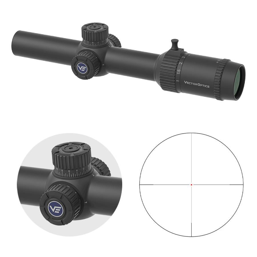 Vector Optics Forester 1-8x24 Fiber SFP kikkertsikte